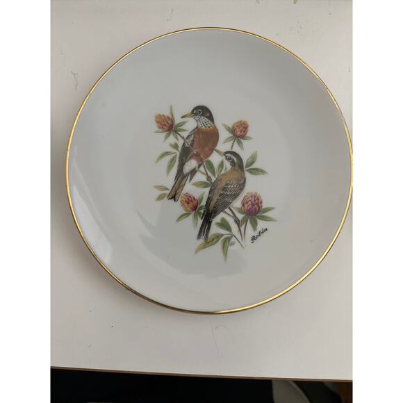 Bareuther stamp Grannycore Bird decorative hanging plate Germany set three pack - Picture 11 of 16